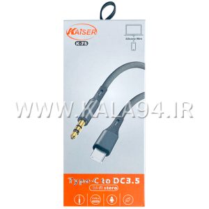 کابل 1 متر تبدیلی KAISER K-75 مبدل TYPE-C M به AUX 3.5mm M
