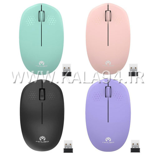 موس بی سیم Mikuso MOS-W080 – با 3 کلید، 1200DPI و رنگ‌بندی متنوع