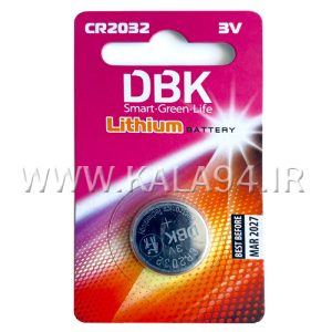 باطری DBK سکه ای CR2032 لیتیوم / تک پک