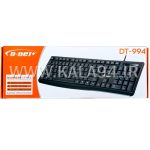کیبورد سیمی D-NET DT-994 صفحه مشکی / کلید مشکی - Image 5