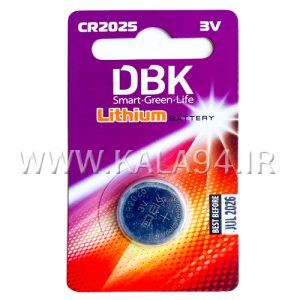 باطری DBK سکه ای CR2025 لیتیوم / تک پک