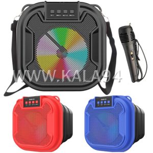 اسپیکر شارژی بلوتوثی ZQS6135 | میکروفن دار | RGB