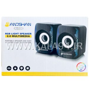اسپیکر دو تکه ANOSHAN A-106 دارای RGB / لپ تاپی