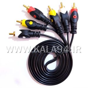 کابل 1.5 متر 3RCA یا 3 به 3 صدا و تصویر / مارک KAISER / سرطلایی
