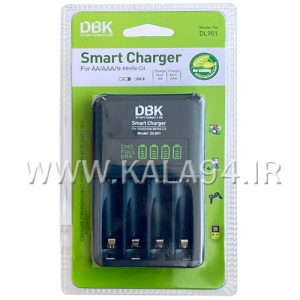 شارژر باطری DBK DL901 نمایشگر LED | قلم و نیم قلم | 4 تایی