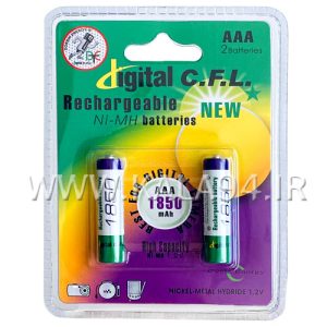 باطری قابل شارژ DIGITAL CFL نیم قلم 1850MAH
