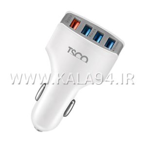 شارژر فندکی TSCO TCG20 دارای 4 پورت آیفون و شیایومی و سامسونگ