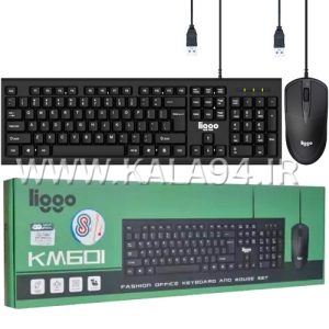 کیبورد و موس سیمی LIGGO KM601