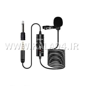 میکروفون BOYA BY-M1 PRO یقه ای | کابل 6 متر | گیره و جک 6.5 میل و باطری