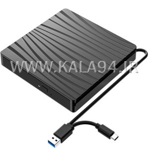 رایتر DVD اکسترنال CLTM | درگاه USB3 و تایپ سی | 5GB | پشتیبانی PC و MAC