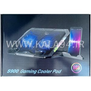 فن خنک کننده لپ تاپ GAMING S900 گیمینگ | دارای 2 فن | RGB | استند