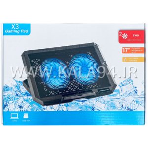 فن خنک کننده لپ تاپ GAMING X3 گیمینگ | دارای 2 فن