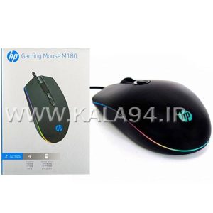 موس سیمی HP M180 گیمینگ | دارای 3 کلید با DPI | با RGB