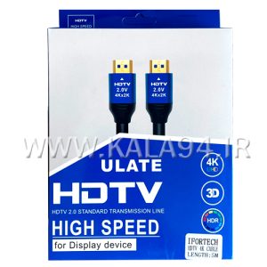 کابل 5 متر HDMI مارک CL-ULATE سرطلایی | پشتیبانی 4k