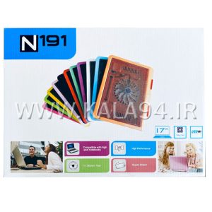 فن خنک کننده لپ تاپ N191 | دارای 1 فن 12 سانتی | هاب USB