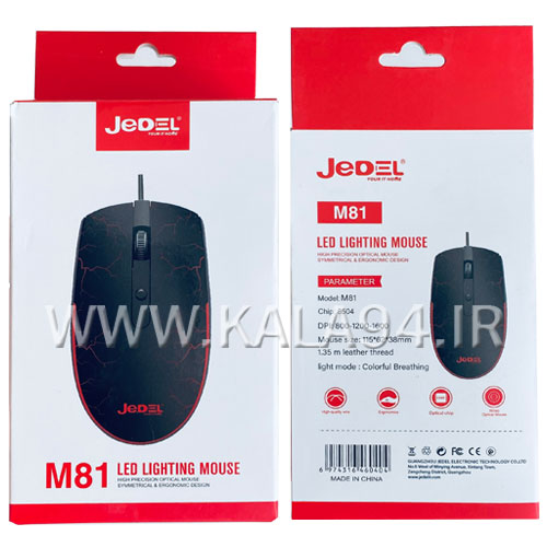 موس سیمی JEDEL M81 | گیمینگ | دارای RGB
