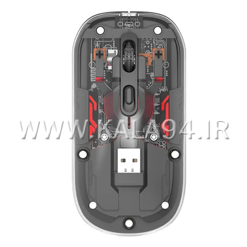 موس بی سیم TSCO TM 780W دارای RGB | شارژی تایپ سی | 3 حالته بلوتوث و وایرلس و سیمی