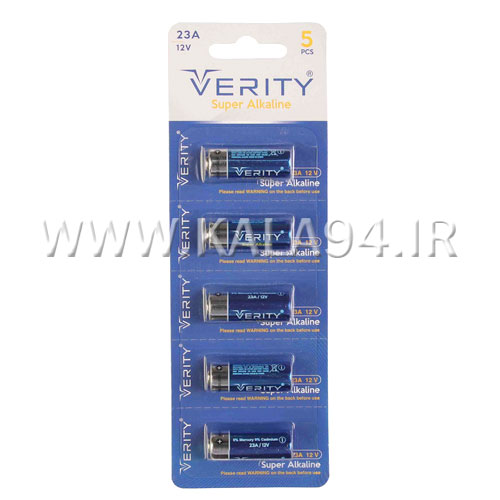 باطری VERITY 23A 12V | نوع SUPER ALKALINE