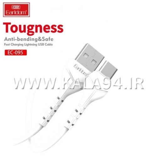 کابل 1 متر شارژر و دیتا Earldom EC-095C تایپ سی | 2.4A