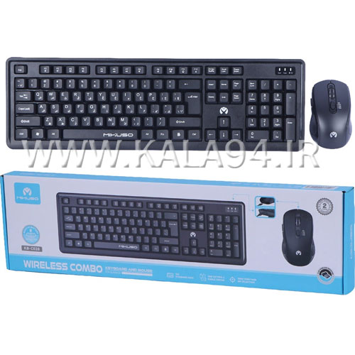کیبورد و موس بی سیم شارژی MIKUSO KB-C028 | پورت شارژ TYPE-C | باتری داخلی