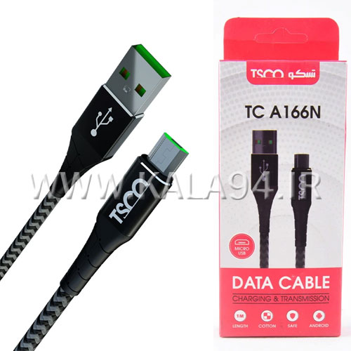 کابل 1 متر شارژر و دیتا TSCO TC A 166 | میکرو